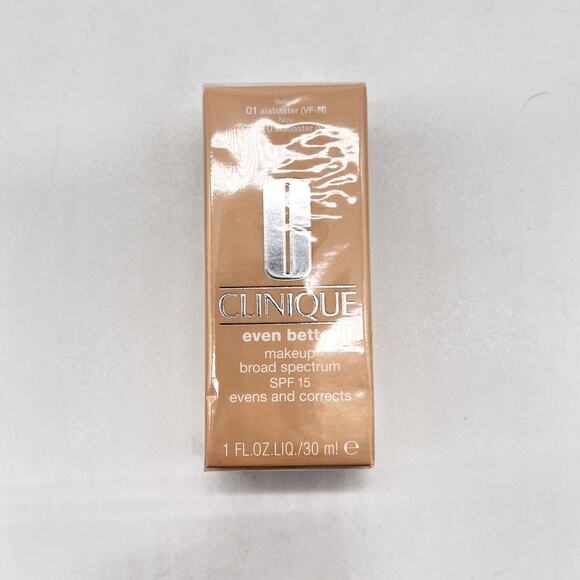 CLINIQUE Even Better Makeup CN 10 Alabaster SPF 15 1oz Foundation New Sealed - Picture 3 of 10